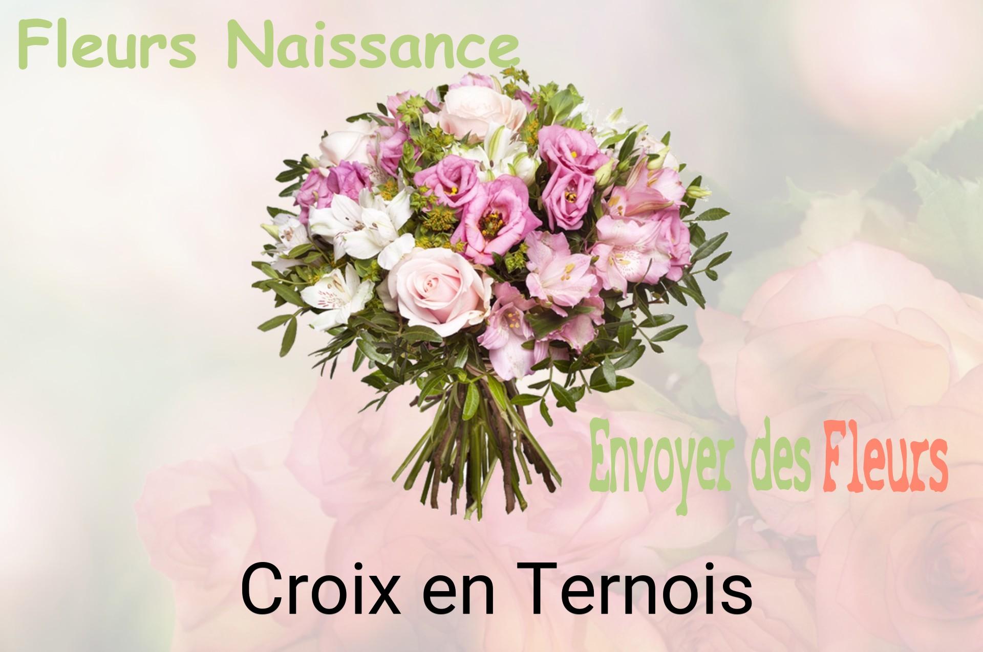Bouquet de fleurs de naissance livré à Croix-en-Ternois